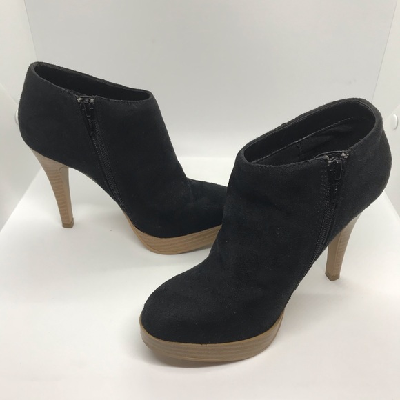 Shiek Black High Heels Platform Ankle Booties - Picture 7 of 7